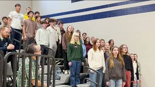 Lewis Central High School students perform Battle Hymn of the Republic [upl. by Artema]