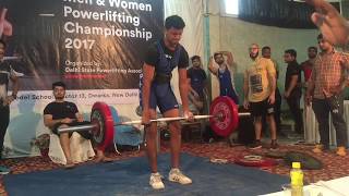 Delhi State Powerlifting Meet  Under 83kg  2017  Vlog [upl. by Aitnas]