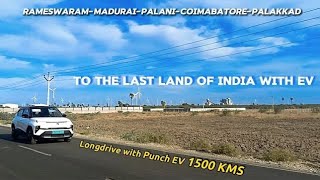 Kanyakumari to Rameswaram  Danushkodi  Last land of India with Tata Punch EV Malayalam 1500KMS 🌟 [upl. by Eilac611]