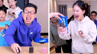 Guess The Flavor Of Oreos Blindly Who Has The More Sensitive Mouth Who Wins The Most CookiesFun [upl. by Ruamaj]