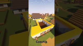 Easy Czechian House minecraft shorts [upl. by Capwell792]