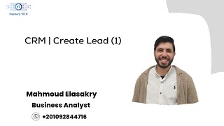 CRM  Create Lead Part 1 [upl. by Ylle28]