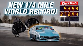 Quarter Mile Doorslammer World Record  Mark Micke amp Jose Gonzalez [upl. by Alano]