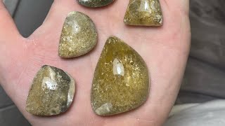 Making Florida Calcite Cabochons [upl. by Aidyn]