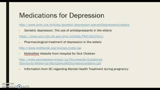 Week 5  Treatment of Unipolar Depression Part 1 [upl. by Nileuqaj]