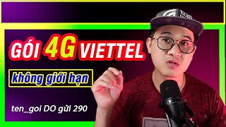 Chi Tiết Các Gói Cước 4G Viettel KHÔNG GIỚI HẠN  Bạn nên xem qua [upl. by Lattie]