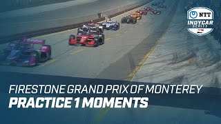 PRACTICE 1 MOMENTS  FIRESTONE GRAND PRIX OF MONTEREY [upl. by Sweet]