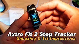 Axtro Fit 2 Step Tracker First Impressions [upl. by Nelrsa833]