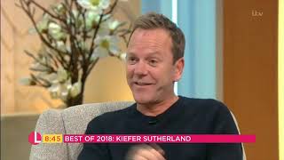 Kiefer Sutherland interview with Lorraine on ITV in 2018 [upl. by Gerhardine]