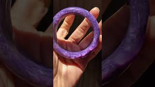 Charoite bangle bracelet charoite bangles bracelet armband jewelry schmuck kristall crystals [upl. by Jasmin]