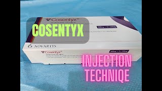 COSENTYX for PSORIASIS Quick Guide to injection technique [upl. by Notsej]