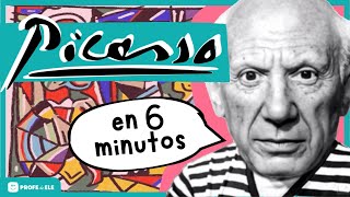 🎨 PABLO PICASSO  Vida y arte  En 6 minutos [upl. by Seitz161]