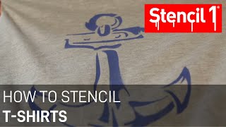 How to stencil tshirts [upl. by Devona]