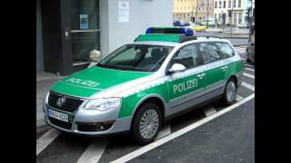 Deutsche Polizeisirene Landhorn [upl. by Einnaoj838]