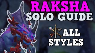 Raksha Solo Guide for Beginners 2022 ALL STYLES  Easy Kills  Runescape 3 [upl. by Nylekoorb]