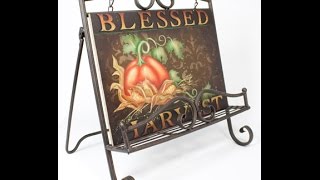 Blessed Harvest Tole and Decorative Painting by Patricia Rawlinson [upl. by Ahsiemac41]