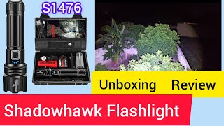 Unboxing Shadowhawk S1476 tactical led light🚨best tactical led lightreview shadowhawk flash light [upl. by Luann]