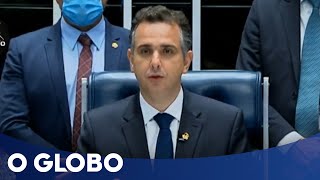 Rodrigo Pacheco é eleito presidente do Senado [upl. by Ielarol]