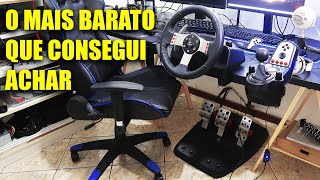 COMPREI UM VOLANTE GAMER USADO PRA CURTIR NA QUARENTENA [upl. by Leahcimnaes]