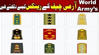 What are The Ranks of Army Chief  Army General Ranks of Different Countries [upl. by Halimeda]