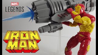 Marvel legends Retro Pulsecon IRON MAN review [upl. by Osnofledi]