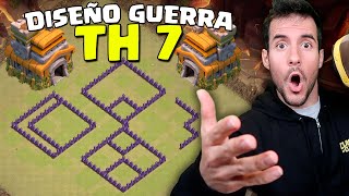 MEJOR DISEÑO GUERRA AYUNTAMIENTO 7  CLASH OF CLANS [upl. by Dinsmore272]