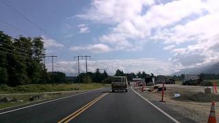 Driving through Burlington Sedro Wooley and Concrete Washington [upl. by Sells]