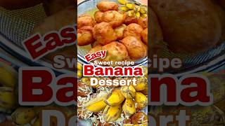 Dont throw your over ripe banana  Banana fritters recipe dessert [upl. by Etnaid36]