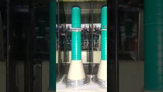 Ballon formation in ring frame yarn machine spinning factory [upl. by Sharos121]