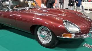 Jaguar E type Convertible Finest Example at Birmingham NEC 2024 classic car show Pure Class [upl. by Anilet978]