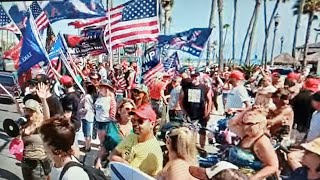 HUNTINGTON BEACH RALLY SUPPORT PRESIDENT DONALD J TRUMP 7142024 MEGA UNG HO TONG THONG TRUMP [upl. by Aiciram]