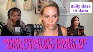 Ariana Reacts to Rachels Interview With Bethenny And Its GOOD [upl. by Eugene303]