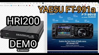 YAESU FT991  HRI200 Demonstration [upl. by Nylsirhc]