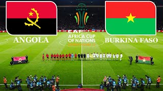 ANGOLA vs BURKINA FASO  CAF AFRICA CUP 2023 Cote Divoire  Full Match All Goals  PES Gameplay [upl. by Ecirtnahs]