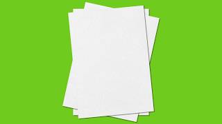 A4 Paper Page Turn Green Screen 4K 5 videos [upl. by Ainos377]