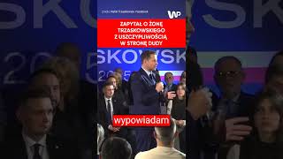 Pytanie do Trzaskowskiego o żonę quotAgata Duda która nic nie mówi we wszystkich językach świataquot [upl. by Clement]