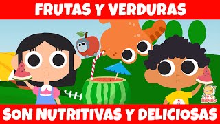 🍎🥒🍉🍓 Frutas y Verduras  HiDino Canciones Para Niños [upl. by Blumenfeld]