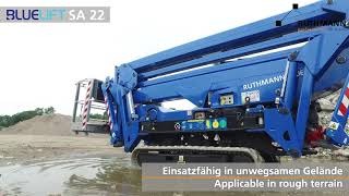 RUTHMANN BLUELIFT  SA22 Raupenarbeitsbühne  spiderlift [upl. by Ardnoet142]