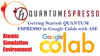 Quantum Espresso in Google Colab [upl. by Acile]