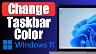 How to Change Taskbar Color on Windows 11 or 10 PC [upl. by Oswal]