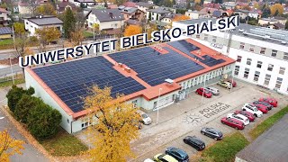 Uniwersytet BielskoBialski  instalacja fotowoltaiczna [upl. by Lamee]