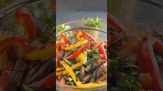 THE MOST DELICIOUS 7INGREDIENT SALAD WITH SWEET PEPPERS 🥗 [upl. by Lidstone]