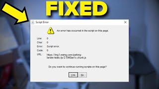 fix an error has occurred in the script on this page in Windows 101187 [upl. by Mccormac]