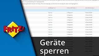 FritzBox Geräte sperren ✅ Tutorial [upl. by Ynnav]