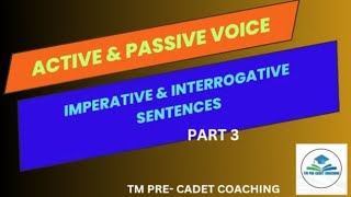 Active amp Passive Voice  Imperative amp Interrogative Sentences [upl. by Lucina]