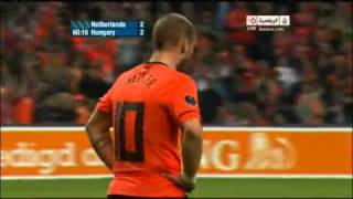 Netherlands  Hungary 5  3 Goal Wesley Sneijder 29 03 2011 Euro 2012 Qualifiers [upl. by Christianna266]