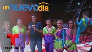 Descubre a intimidad del circo y sus niños trapecistas  Un Nuevo Día  Telemundo [upl. by Laikeze]