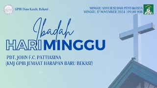 GPIB DIAN KASIH BEKASI IBADAH HARI MINGGU XXVI SESUDAH PENTAKOSTA [upl. by Irmine]