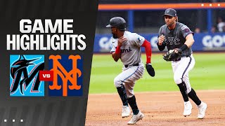 Marlins vs Mets Game Highlights 81724  MLB Highlights [upl. by Enelhtac908]