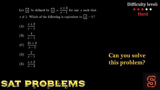 SAT Math Practice – Difficult Problems Explained StepbyStep 10 [upl. by Amund628]